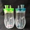 REFORÇOS gancho de água transparente bongs de vidro de vidro acessórios, cachimbos coloridos mini-multi-cores Pipes melhor mão Colher Cachimbo de vidro