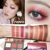 Novo Quicksand Lidschatten-Palette 9/12 Farben Matte Shimmer Lidschatten Glitter Lidschatten mit Pinsel Set Nude Makeup Set Neue Ankunft