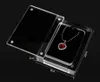 Clear Acrylic Square Gem Gemstone Holder Beads Jewelry Display Boxes Wedding Diamond Storage Case With Magnetic Cover SN1072