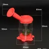 50mm Assemble Silicone Bong Small Water Bongs Shower Head Percolator Dab Rig Glass Oil Rigs Green Red Water Pipe Smoking Hookahs