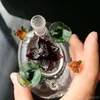 Pot de narguilé en verre pour parterre de fleurs classique, accessoires de narguilé en verre en gros