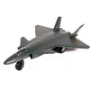 CB Diecast Aircraft Modell Leksaker, J-20 Stealth Fighter Jet med ljus, Ljud, 1:72 Skala, För Party Kid Födelsedagspresent, Samla, Dekoration