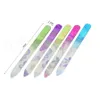 5 Pcs Glass Nail Files Nail Art Design Nail Sanding Shaper Manicure Kit Crystal Filing Tool Set Colorful Colors 5pcs/lot RRA1522