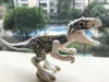 Mini figurki jurajski park dinozaurów blokuje 8pcs dużo velociraptor tyranosaurus rex budowanie zestawów