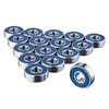 100pcs ABEC-9 608-2RS roller blades bearing 608RS 608 2RS roller skate wheel bearing 8 22 7 mm skateboard ball bearings261h