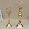 Table Centerpiece Wedding Flower Vases Crystal Candle Holder Candle Stick Wedding Decoration 42cm Tall Wholesale