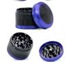 New Herb Cigarette Smoking Soithers de 63 mm de alumínio de alumínio Tobacco Crusher Spice Grinder para Ferramentas de Pipe Fumante Convexo Tampa superior