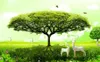 green wallpaper forest wallpapers mural 3d wallpaper 3d wall papers for tv backdrop