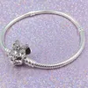 Exquisita pulsera de hueso de serpiente linda para Pandora 925 joyería de plata esterlina con caja original personalidad moda pulsera de mujer salvaje