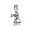 Pandora Sterling Gümüş Bilezik Uyar 30 adet Mini Fwh Geyik Dangle Boncuk Charms Avrupa Yılan Charm Zincir Moda DIY Takı Toptan