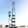 10XX Clear Green Blue Glass Bongs 14mm Female Joint Hookahs 10 Inch Water Pipes Three Beecomb Perc Oil Dab Rigs with bowl