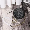 G 2021 Snygga rundväskor Mjukt läder med ränder för att visa Splendor Classic handväska en-axelväska