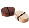 Japońskie pudełka Bento Wood Lunch Box Handmade Naturalne Drewniane Sushi Box Tableware Bowl Container 2 Kolory Darmowa Wysyłka