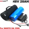 Melhor bateria De L￭tio Recarreg￡vel pack 13 s 48 v BBSHD 28AH Bateria Bicicleta Electrica para Bafang 2000 w Motor com um Saco + 5A Carregad