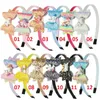 Kleurrijke Glitter Unicorn Bow Hoofband Kid Girl Rainbow Horse Hair Sticks Party Accessoires Gemengde Kleuren