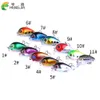 Hengjia Nouveau 100pcs petit leurre de pêche à manivelle CRANKBAIT, appât dur 3CM 1.5G 10 # crochets Japon leurres Profondeur de plongée: 0.1-0.2M livraison gratuite