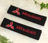 Car Stickers Seat belt Shoulder Pads cover case for Mitsubishi Badges auto accessories Car-styling