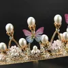 Luxury Crystal Wedding Butterfly Crown Tiaras Bridal Brid Bride Hair Ornament Gioielli Accessori Rhinestone Tiara Head Abch SS30 C4352507