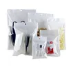 Clear white smell proof plastic bag packaging bulk gift Packages PVC bag self sealing baggies mylar bags custom