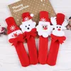Julklapp Circle Armband Dekoration Party Trinkets Santa Claus Elk Nyårsgåva för barn 2020 Kreativa armband Blandade färger