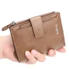 HG New men's short wallet simple fashion business multi-card wallet bag PU driver's license card package