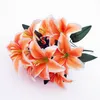 Easter Lily Simulation Wedding Lily Favor Lily Table Decoration Silk Fake Flower Artificial Flower Decorative Flowers Wreaths2601723