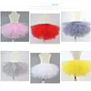 Thema Kostuum 6-lagen Rokken Mooie Baby Meisjes Prinses Tule Tutu Kleding Kinderprestaties Verjaardagsfeestje Petticoat Pettiskirt