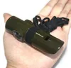 Outdoor Survival Whistle 7 w 1 wielofunkcyjny LED Pochodnia termometr powiększający luster