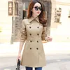 2018 New Autumn And Winter Windbreaker Female Long Slim Jacket Female Trench Jacket Fashion Women Coat Leisure Womens Outerwear