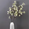 Fake Long Stem Cherry Blossoms 39.37 "Längdsimulering Apple Blossom för bröllop Hem Dekorativa konstgjorda blommor