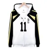 Japan Anime Haikyuu Fukurodani 3D Hoodies Sweatshirts Men Akaashi Keiji Bokuto Koutarou Zipper Hooded Jacket Cosplay Costume336N