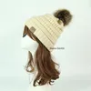 Winter Ski Caps Kous-cap Met Label Vrouw Rodelpet 8 Kleuren Kerst toques Hoed DHL Gratis Bezorging