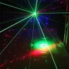 Mini 360 graus 11 Olhos RGB Rotating DMX Move Beam Gobos Laser Light Home Gig Party DJ Stage Iluminação Sound Auto 360R