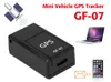 Mini GF-07 GPS Anti-perdido Rastreadores de alarmes Dispositivos de rastreamento SOS para veículos Sistemas de localização de localização infantil do carro
