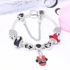 16-21CM DIY Jewelry 925 silver women girl bracelets charm bracelet for kids gift charms bead Accessories with box2886