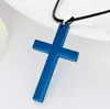 Mens Stainless Steel Cross Pendant Necklaces Men Religion Faith Crucifix Charm Titanium Steel Chain for Women Fashion Jewelry Gift Gb1439