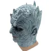 Masques Halloween masque nuit roi marcheur visage nuit RE Zombie Latex masque adultes Cosplay trône Costume fête