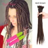 Extensions de cheveux Dreadlocks faites à la main Tresses de cheveux synthétiques au crochet avec crochet cadeau Ombre Couleur Tressage Cheveux Pour Hip-Hop Pour Homme Femmes