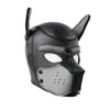 2020 Party Maski Pup Puppy Play Dog Hood Maska Wyściełana Latex Guma Role Play Cosplay Full Head + Ears Halloween Maska Płeć Zabawki dla par M889