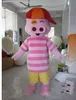 McDull Pig Maskottchen Cartoon Charakter Kostüme Schwein mit rosa Streifen Top Thema Mascotte Karnevalskleid Halloween Geschenk