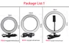 16/20 / 26cm Fotografi Dimmerbar LED Selfie Ring Light YouTube Video Live 5500K Fotostudio Ljus med telefonhållare USB-kontakt