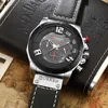 Curren New Chronograph Wristwatch Sport Male Clock Leather Strap Quartz Men Watches Relogio Masculino Reloj Hombre Montre Hommes2491624