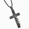 Anime Death Note Black Metal Halskette Kreuz Logo Anhänger Cosplay Zubehör Schmuck Kreuz Anhänger Halskette