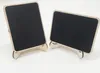 Mini Black Chalkboards Signs Easy to Wipe Out Wood Small Messag Board Signs Place Cards for Wedding Home Party Decoration