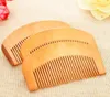 500pcs / lot transporte rápido personalizado gravado o seu Logo Natural Peach madeira Comb Barba Pente de bolso Comb # 8120