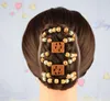 2020 más nuevas mujeres cuentas de madera pinzas para el cabello diferentes estilos mezclados madera magia moda doble fila accesorios calientes peine para el cabello DHL GRATIS