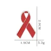에이즈 인식 레드 블루 리본 옷깃 핀 배지 넥타이 모자 캡 가방 백팩 브로치 무료 배송