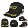 Cotton Donald Trump Hats Hafdery Make America Great Again Fashion Regulowane męskie czapki baseballowe z amerykańskim flagą Prezydent Prezydenta Wybory Kobiety Sport Snapback