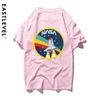 NASA宇宙TシャツレトロTシャツ原宿メンズコットンシャツファッションブランドNASAプリントTシャツ男性半袖Tシャツサマーウェア