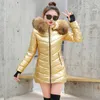 New Long Parkas Female Women Winter Jacket Coat Thick Cotton Warm Jackets Womens Outwear Parka Plus Size Fur Coat